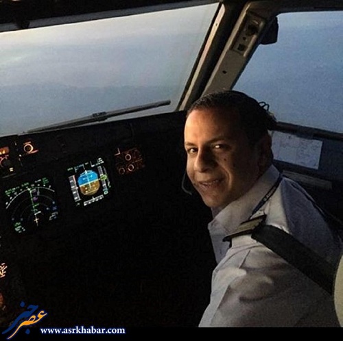 عکس/ خلبان هواپیمای سقوط کرده مصری