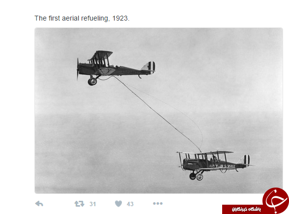 عکس/ اولین سوخت گیری هوایی عکس/ اولین سوخت گیری هوایی