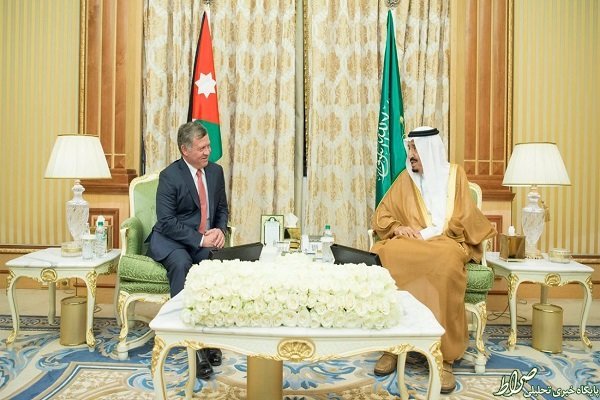 دیدار پادشاه اردن با ملک‌سلمان +عکس