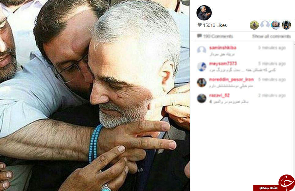 عکسی جالب از سردار سلیمانی