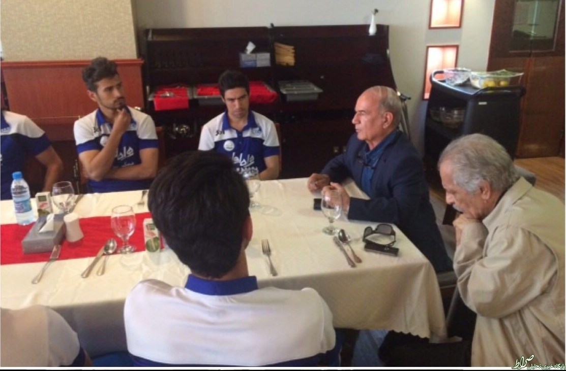 عکس/ افشارزاده در اردوی آبی‌پوشان