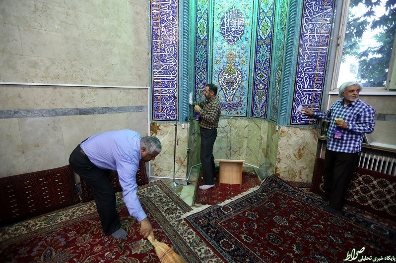 غبارروبی مسجدی که مطب هم دارد+تصاویر غبارروبی مسجدی که مطب هم دارد+تصاویر