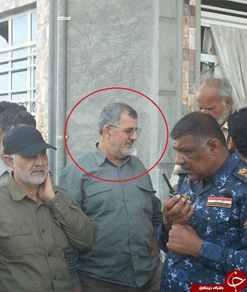 عکس/ فرمانده نیروی زمینی سپاه و سردار سلیمانی در فلوجه