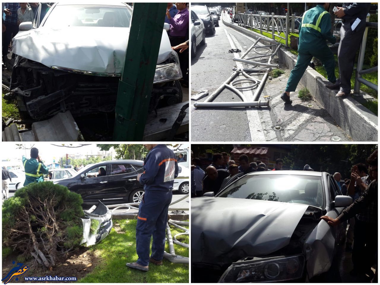 عکس/ تصادف وحشتناك سوناتا در در تجريش عکس/ تصادف وحشتناك سوناتا در در تجريش