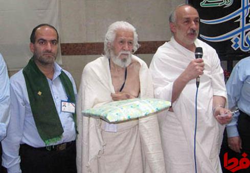 عکس/ حمید سبزواری در لباس احرام عکس/ حمید سبزواری در لباس احرام