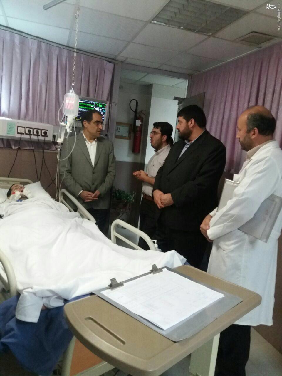 عکس / عیادت وزیر از پسر وزیر