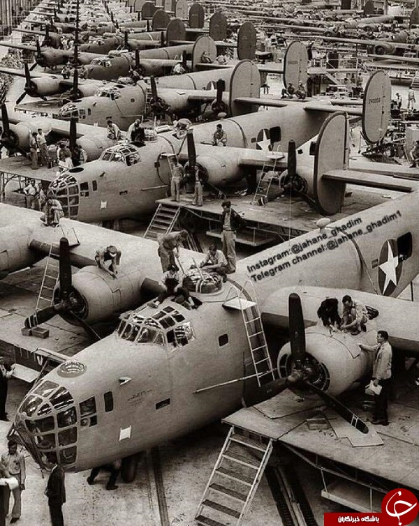 تصویری جالب از کارخانه مونتاژ هواپیما