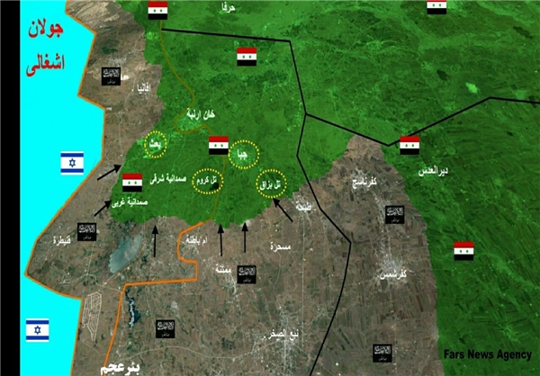 عملیات موفق نفوذ درجنوب سوریه+نقشه