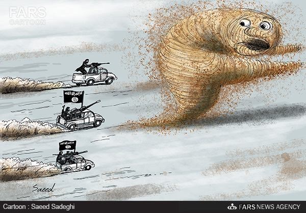کاریکاتور/ گرد و غبارها تقصیر داعش است!