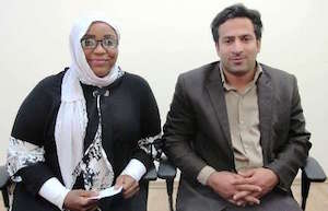 یک‌زن کامرونی درقشم مسلمان شد+عکس