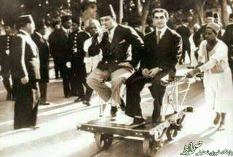 عکس/ وسیله نقلیه عجیب شاه در قاهره