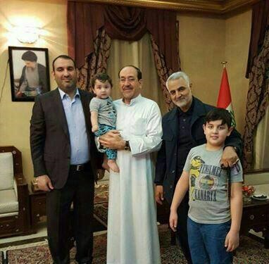 عکس/ سردار سلیمانی در منزل نوری مالکی عکس/ سردار سلیمانی در منزل نوری مالکی