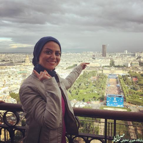 عکس/ بازیگر زن کشورمان بالای برج ایفل عکس/ بازیگر زن کشورمان بالای برج ایفل