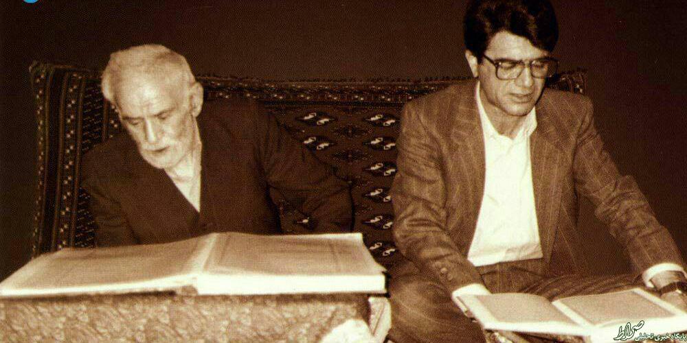 عکس/ قرائت شجريان در کنار پدرشان عکس/ قرائت شجريان در کنار پدرشان