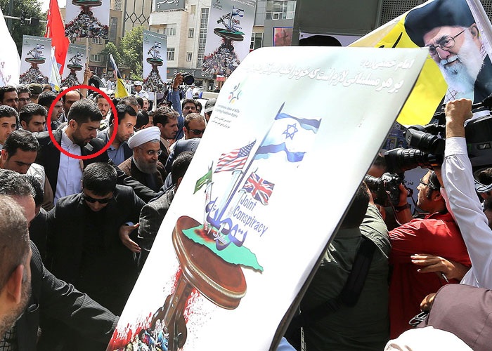 محافظ نصرالله بادیگارد روحانی شد؟! +عکس