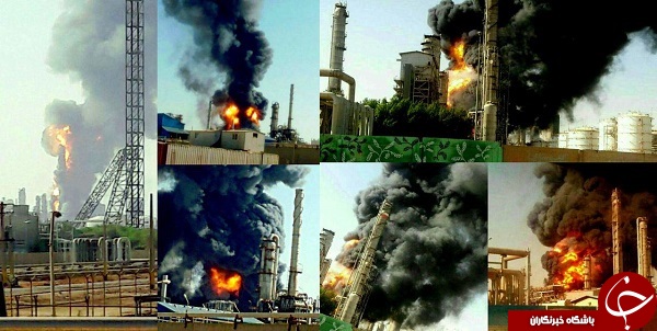 خوشحالی آل سعود برای انفجار پتروشیمی بوعلی +تصاویر
