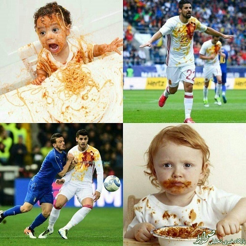 عکس/ شوخی جالب با لباس تیم‌ملی اسپانیا