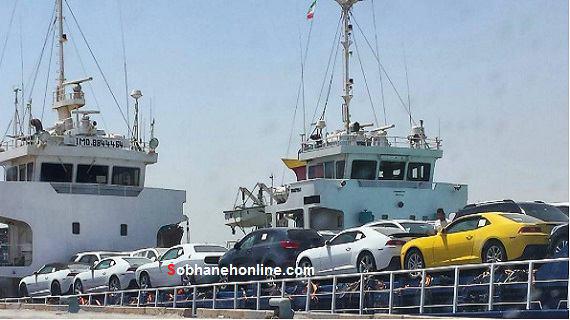 عکس/ کشتی خودروهای آمریکایی در بندر