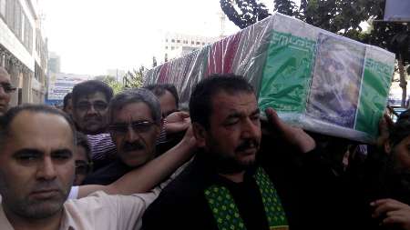 تشییع پیکر جانباز شهید در مشهد +تصاویر تشییع پیکر جانباز شهید در مشهد +تصاویر