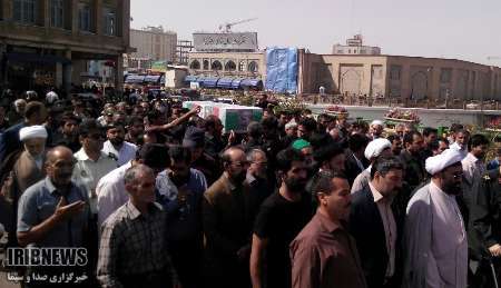 تشییع پیکر جانباز شهید در مشهد +تصاویر تشییع پیکر جانباز شهید در مشهد +تصاویر