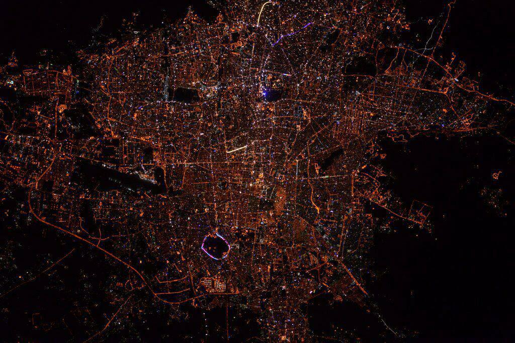 عکس/ تهران از فضا چگونه دیده می‌شود؟