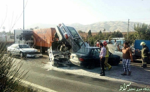 عکس/ خودروی سانحه دیده بهادر مولایی
