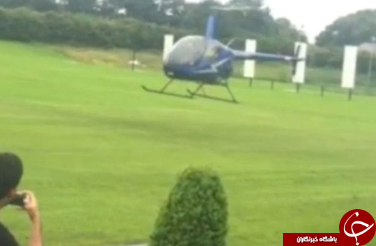 عکس/ شیوه عجیب خشک کردن زمین بازی