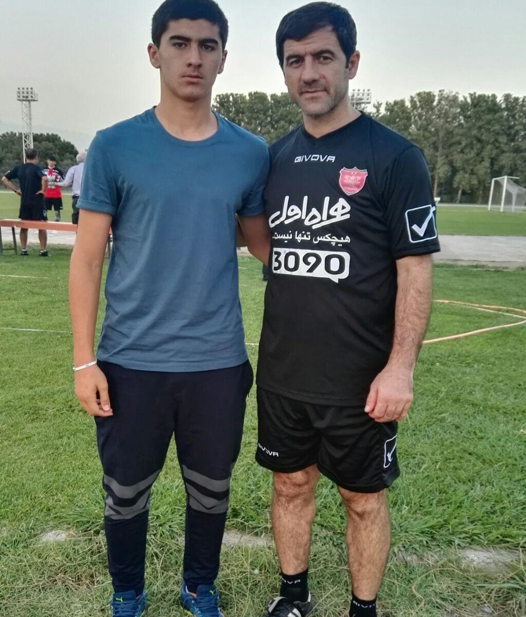 پسر کریم باقری پرسپولیسی شد +عکس پسر کریم باقری پرسپولیسی شد +عکس