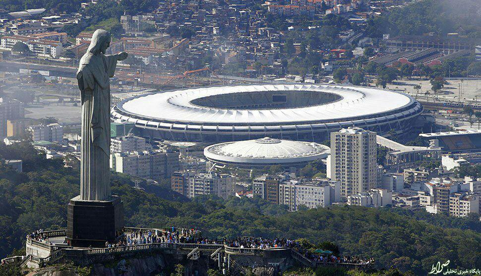 عکس/ نمایی از ورزشگاه افتتاحیه المپیک