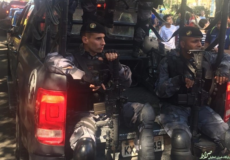 عکس/ گارد حفاظتی مشعل المپیک