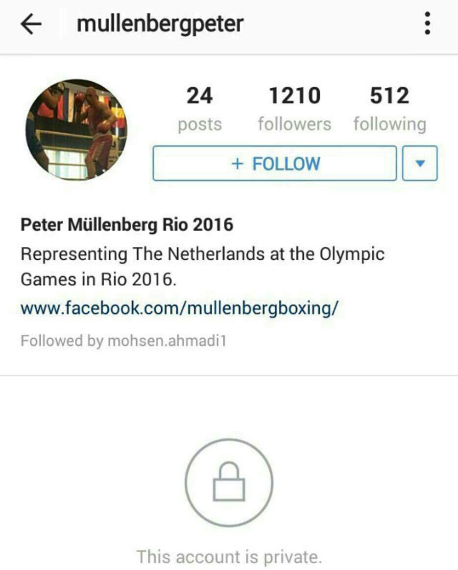 عکس/ اقدام بوکسور هلندی بعد ازشکست روزبهانی