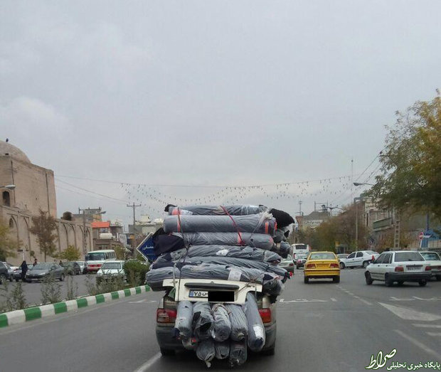 عکس/ بارکشی با پراید