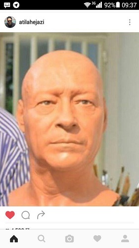 عکس/ سردیس اسطوره فقید فوتبال ایران