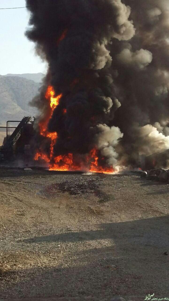 حریق در تنها کارخانه ایزوگام آبدانان +عکس حریق در تنها کارخانه ایزوگام آبدانان +عکس