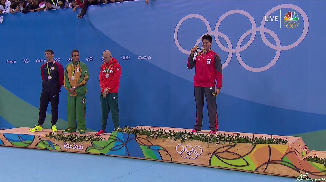 عکس/ اتفاقی جالب در شنای پروانه