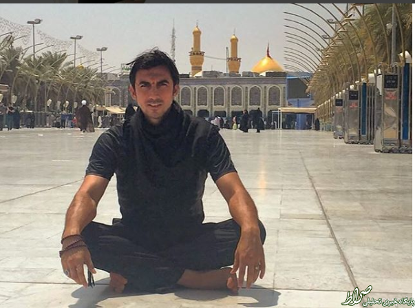 عکس/ پیام مهدی رحمتی از کربلا عکس/ پیام مهدی رحمتی از کربلا