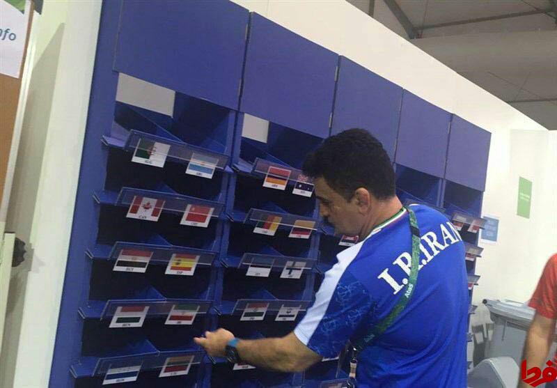 عکس/ اقدام جالب بنا با پرچم ایران در ریو