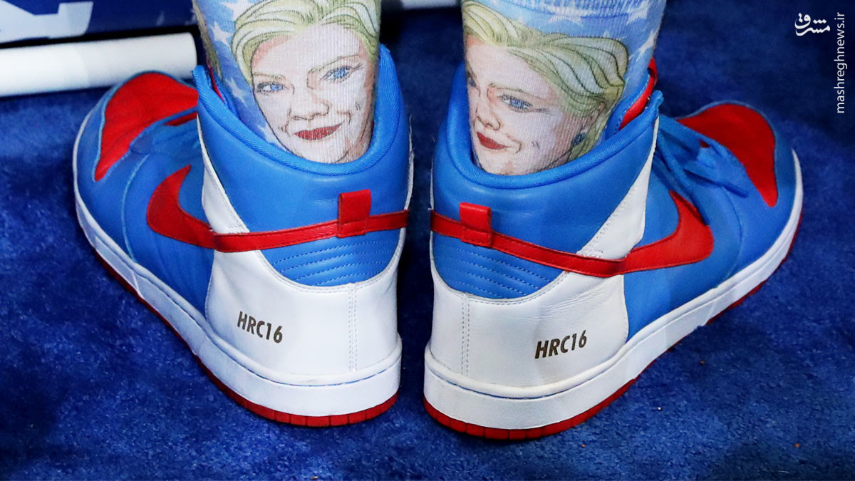 عکس/ جوراب هیلاری کلینتون