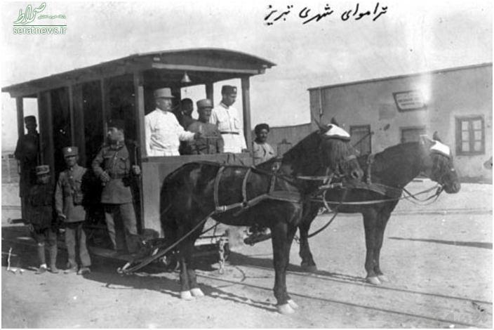 عکس/ نخستین تراموای اسبی ایران