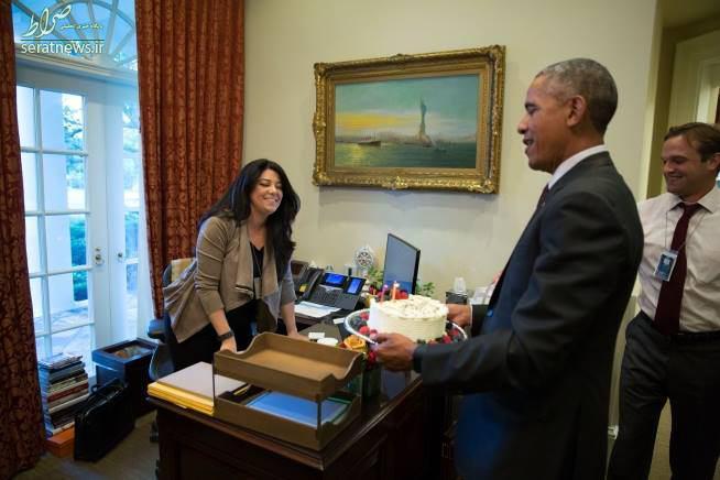 عکس/ کیک اوباما برای دستیار ایرانی‌اش