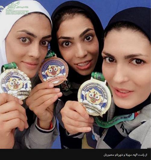 عکس/ سه خواهر مدال آور وشوی ایران