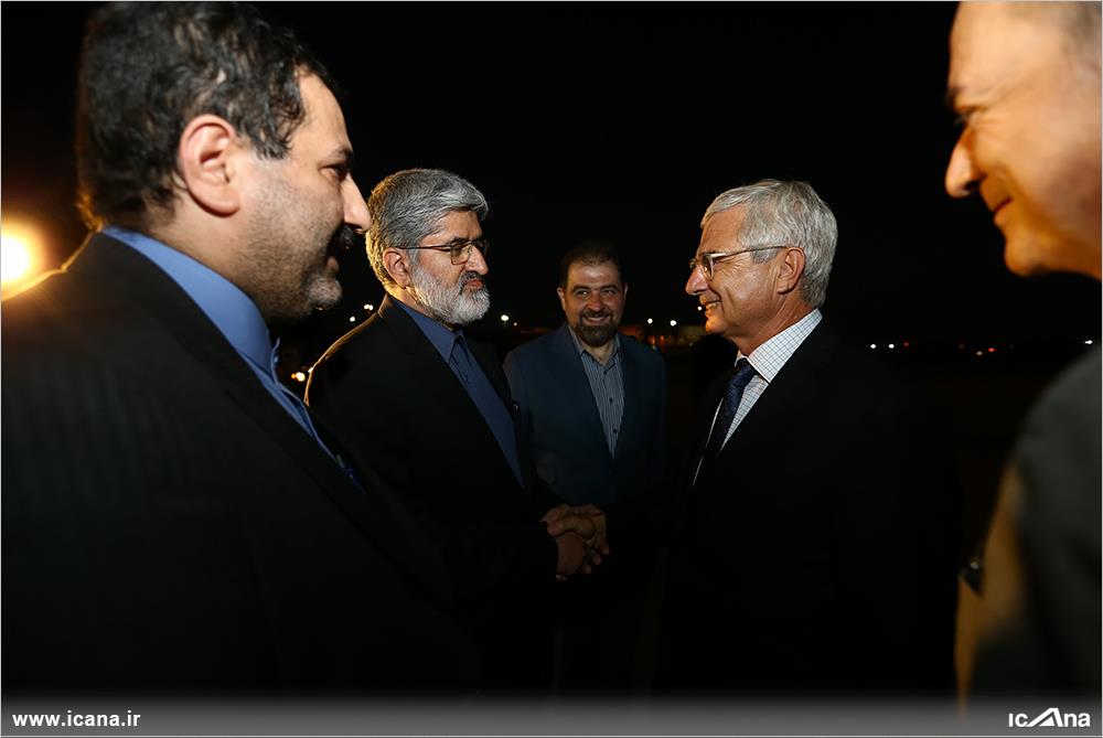 رئیس مجلس فرانسه وارد تهران شد+تصاویر