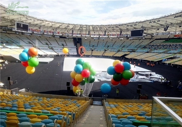 آماده‌سازی ماراکانا برای افتتاحیه پارالمپیک +عکس