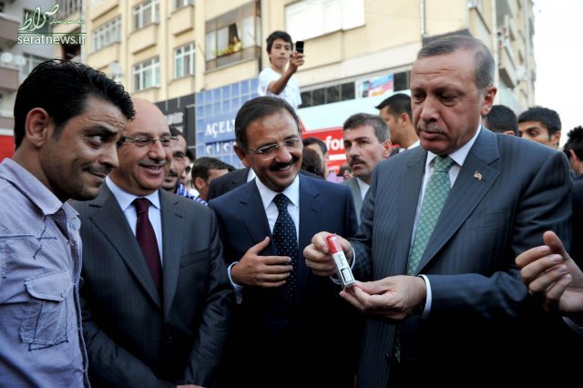 پنهان شدن از ترس عادت اردوغان +تصاویر