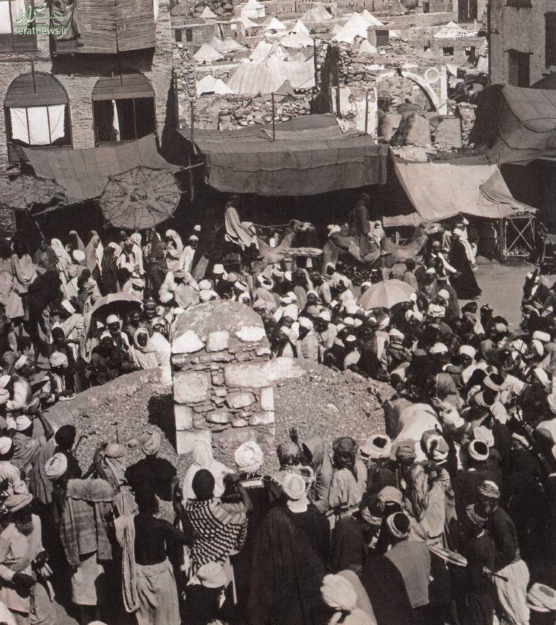 تصویر قدیمی از رمی جمرات