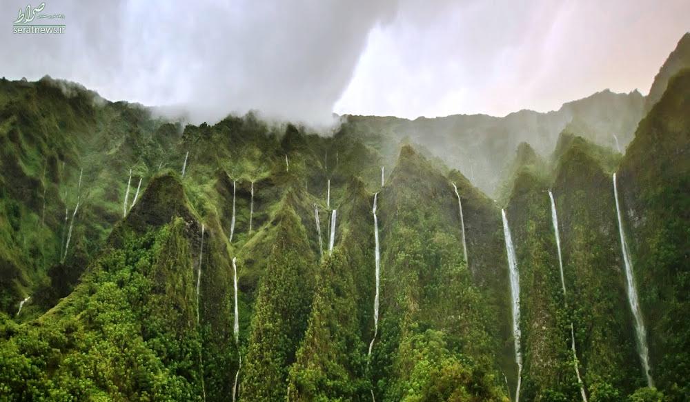 عکس/ سرزمین هزار آبشار در هاوایی