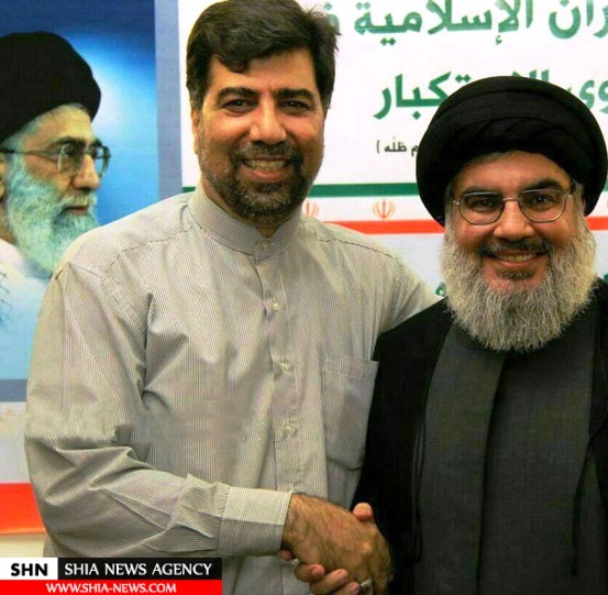 عکس یادگاری شهید رکن‌آبادی با نصرالله