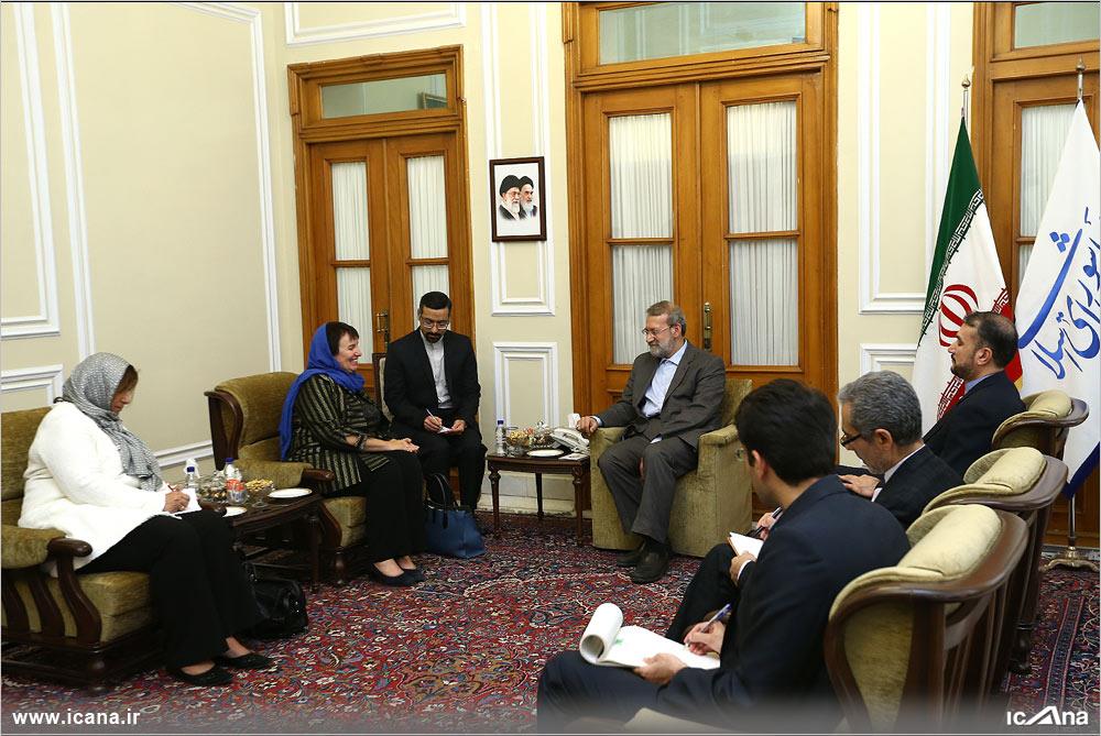 تصاویر/دیدار سفیر هلند در تهران با دکتر لاریجانی