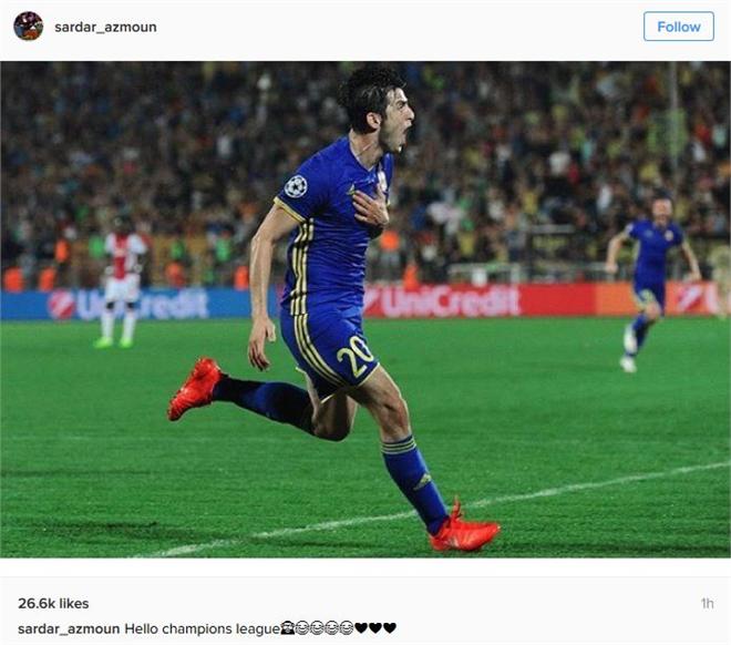 عکس/ واکنش سردار به صعود روستوف