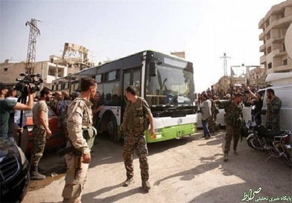 عکس/ خروج آخرین تروریستها از داریا عکس/ خروج آخرین تروریستها از داریا